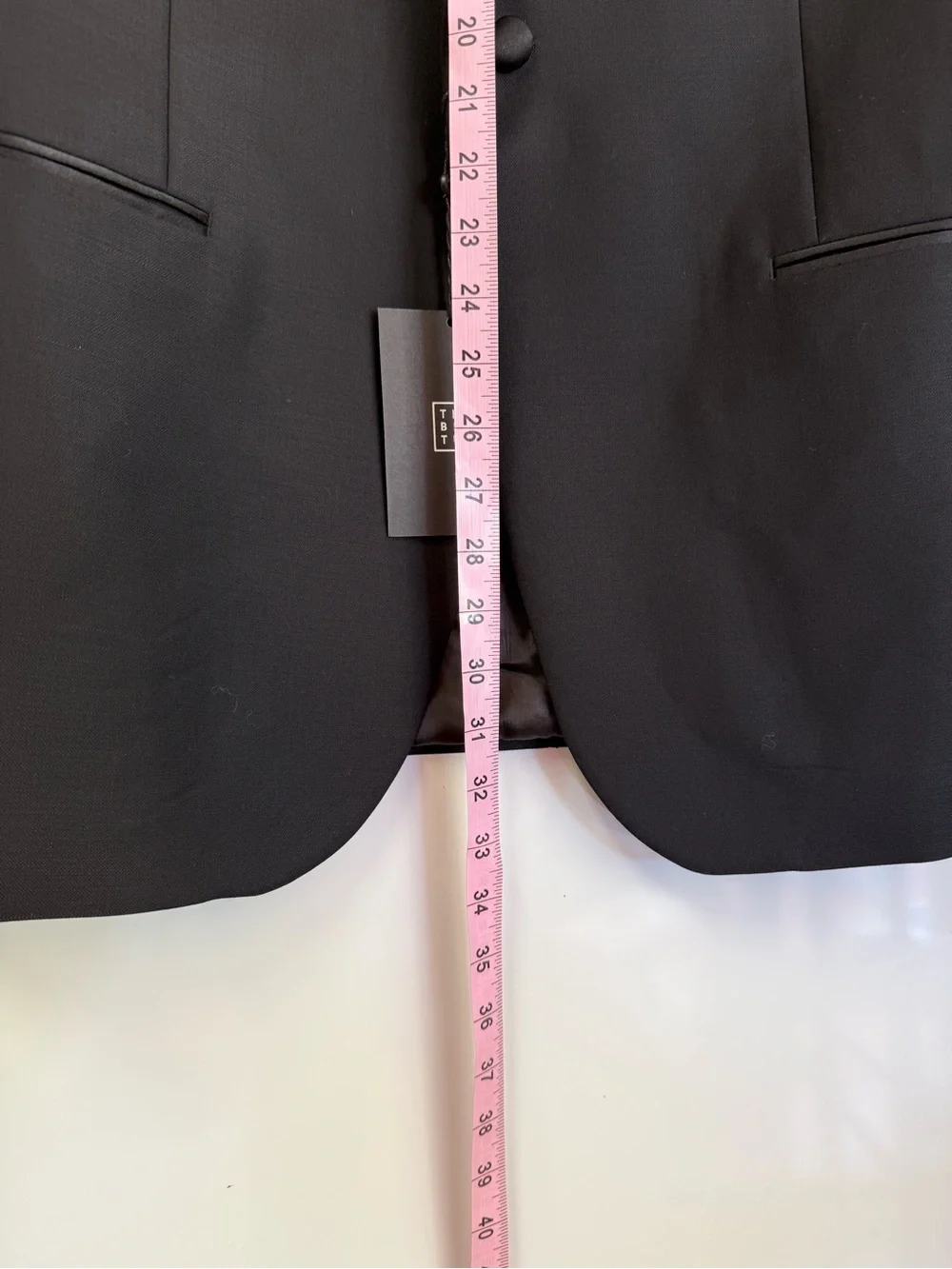 The BLK TUX Classic Black Satin-Trim Men's Tuxedo Jacket